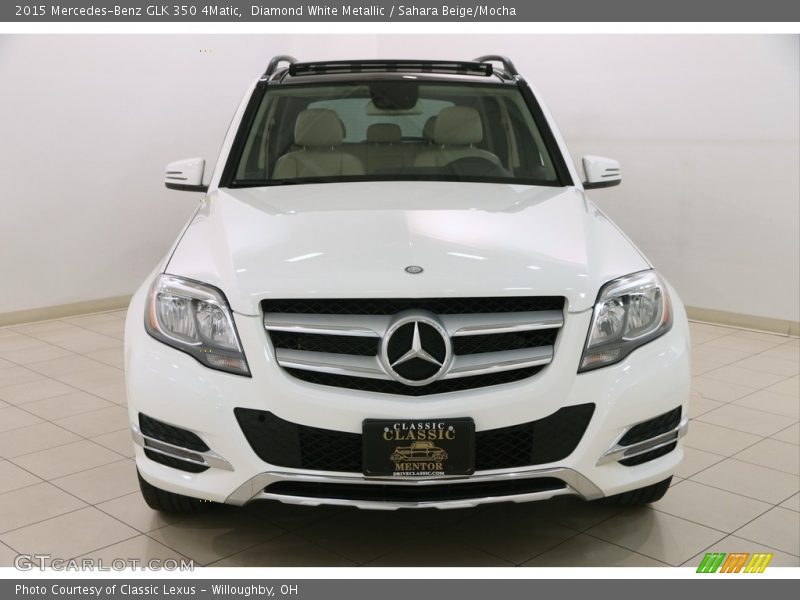 Diamond White Metallic / Sahara Beige/Mocha 2015 Mercedes-Benz GLK 350 4Matic