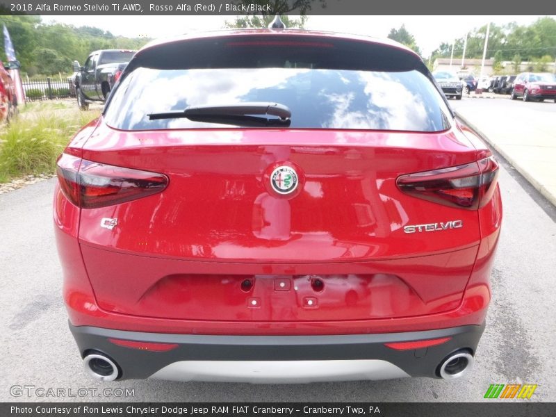 Rosso Alfa (Red) / Black/Black 2018 Alfa Romeo Stelvio Ti AWD