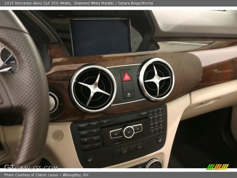 Diamond White Metallic / Sahara Beige/Mocha 2015 Mercedes-Benz GLK 350 4Matic