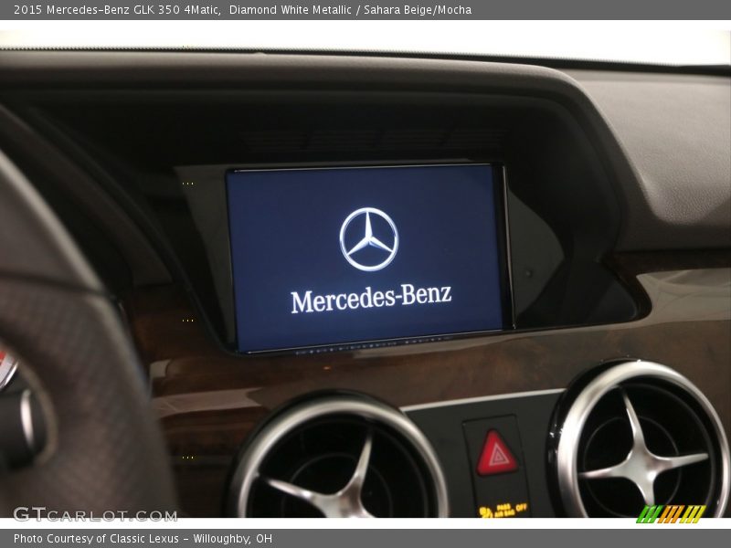 Diamond White Metallic / Sahara Beige/Mocha 2015 Mercedes-Benz GLK 350 4Matic