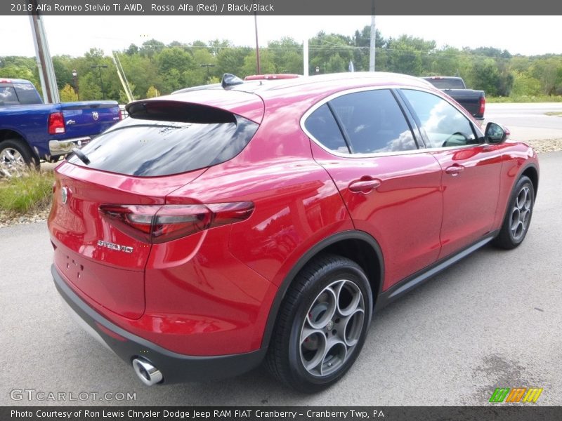 Rosso Alfa (Red) / Black/Black 2018 Alfa Romeo Stelvio Ti AWD