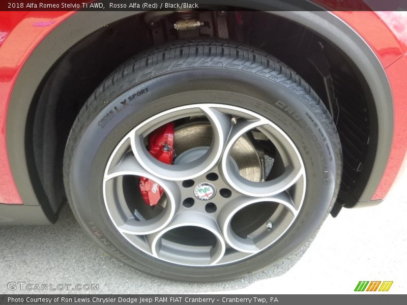 Rosso Alfa (Red) / Black/Black 2018 Alfa Romeo Stelvio Ti AWD
