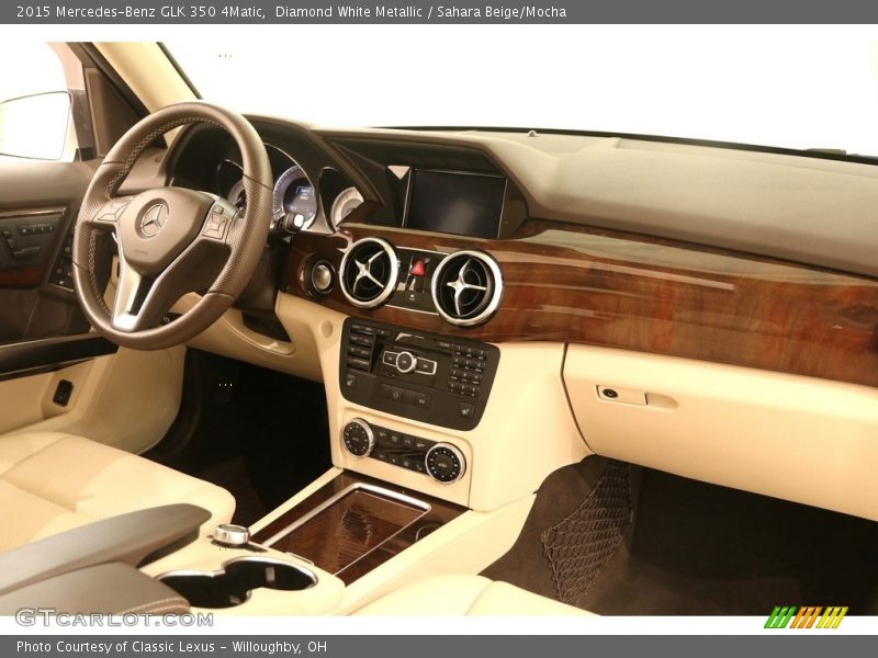 Diamond White Metallic / Sahara Beige/Mocha 2015 Mercedes-Benz GLK 350 4Matic