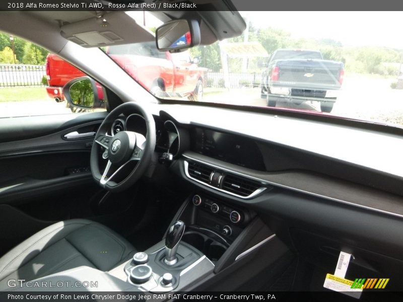 Rosso Alfa (Red) / Black/Black 2018 Alfa Romeo Stelvio Ti AWD