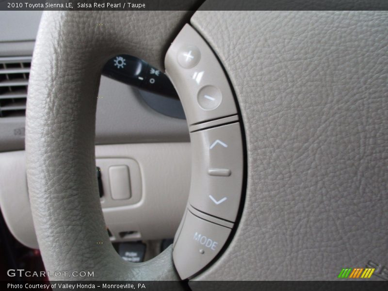 Salsa Red Pearl / Taupe 2010 Toyota Sienna LE