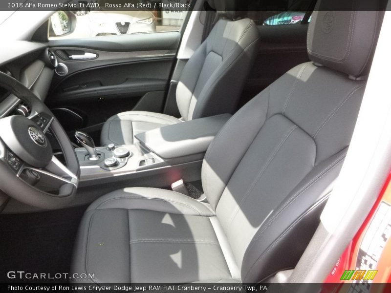 Rosso Alfa (Red) / Black/Black 2018 Alfa Romeo Stelvio Ti AWD