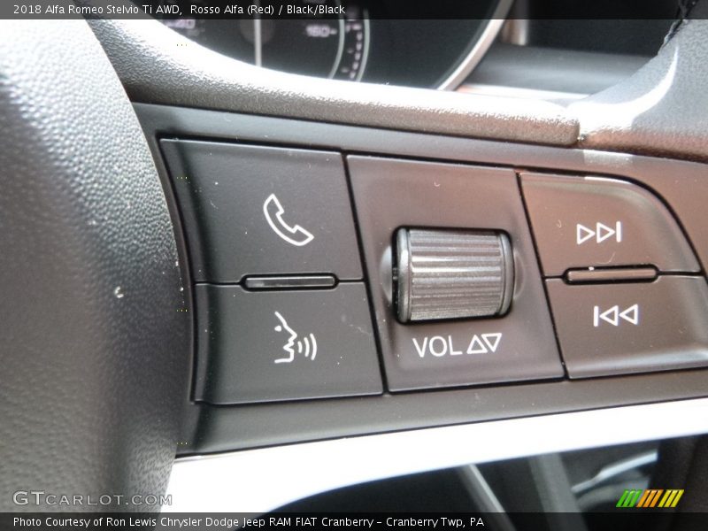 Rosso Alfa (Red) / Black/Black 2018 Alfa Romeo Stelvio Ti AWD