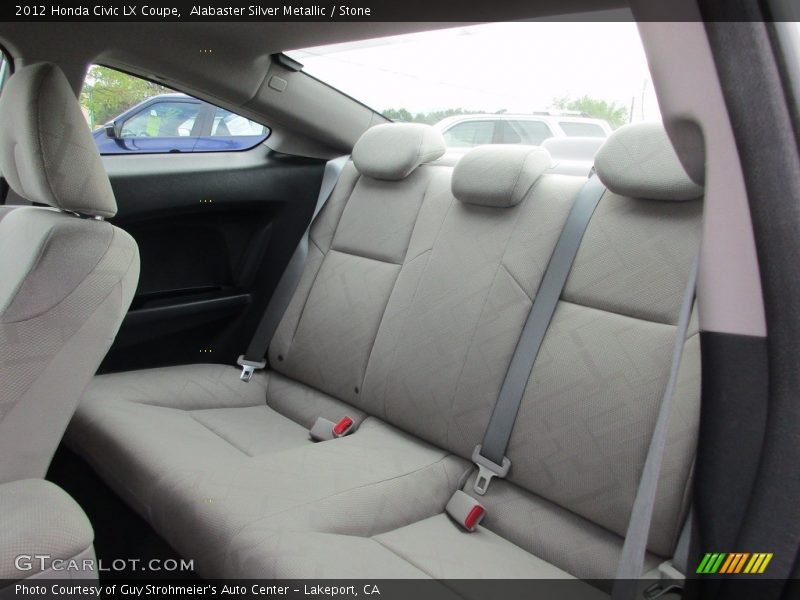 Alabaster Silver Metallic / Stone 2012 Honda Civic LX Coupe