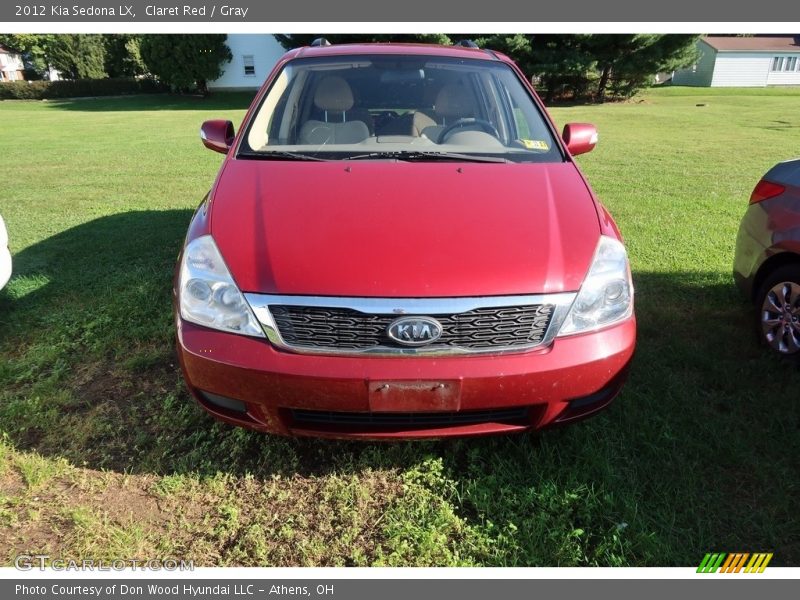 Claret Red / Gray 2012 Kia Sedona LX