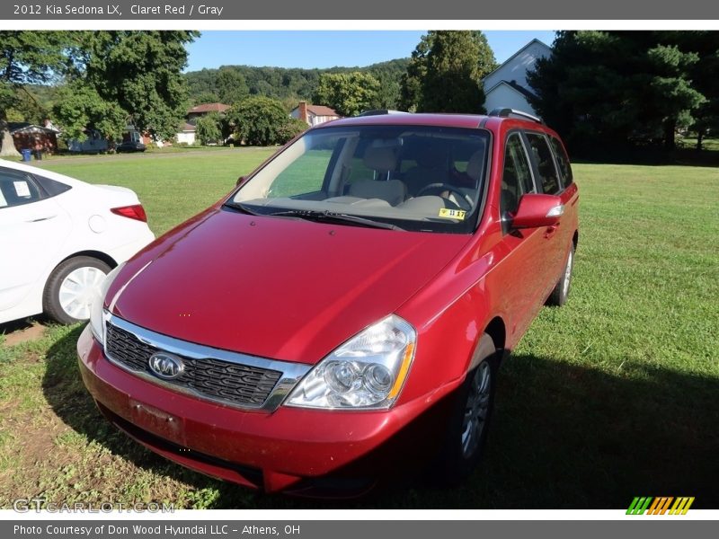 Claret Red / Gray 2012 Kia Sedona LX