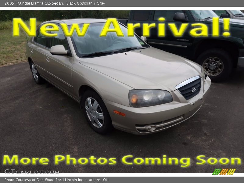 Black Obsidian / Gray 2005 Hyundai Elantra GLS Sedan