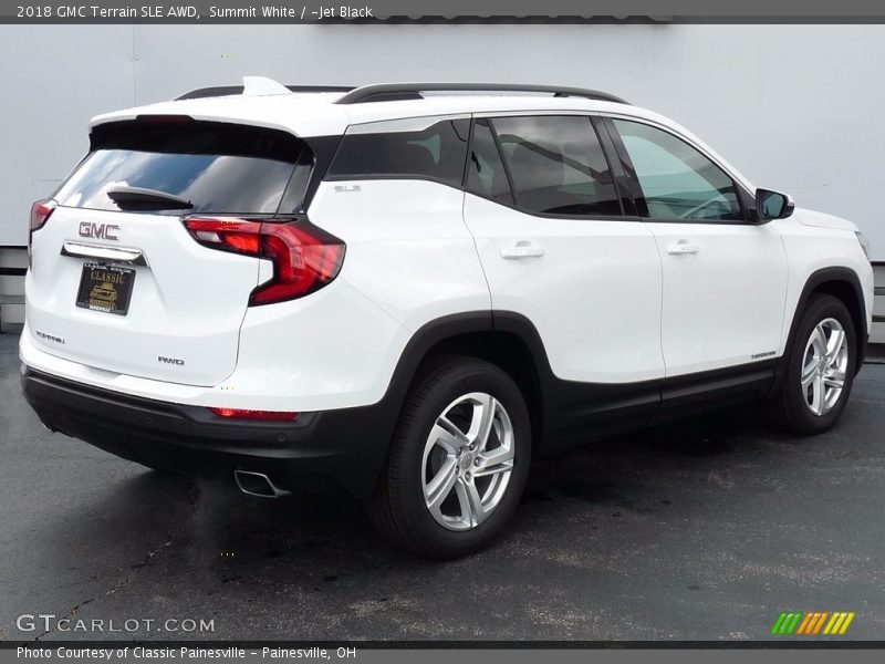 Summit White / ­Jet Black 2018 GMC Terrain SLE AWD