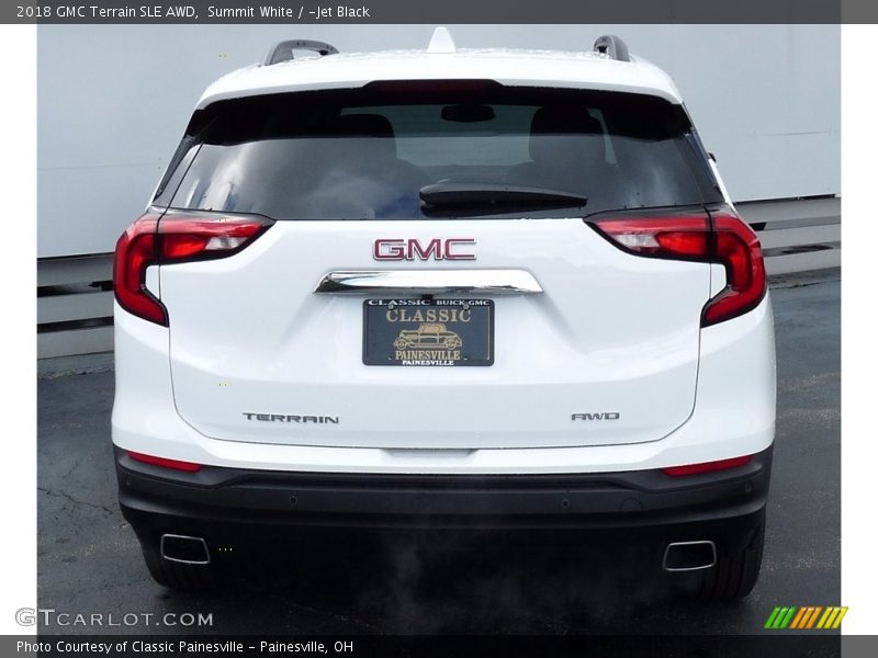 Summit White / ­Jet Black 2018 GMC Terrain SLE AWD