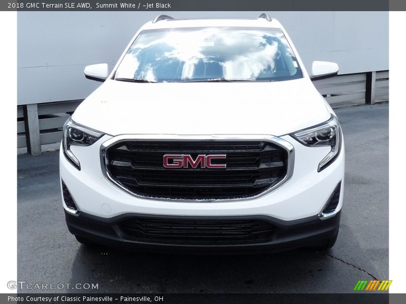 Summit White / ­Jet Black 2018 GMC Terrain SLE AWD