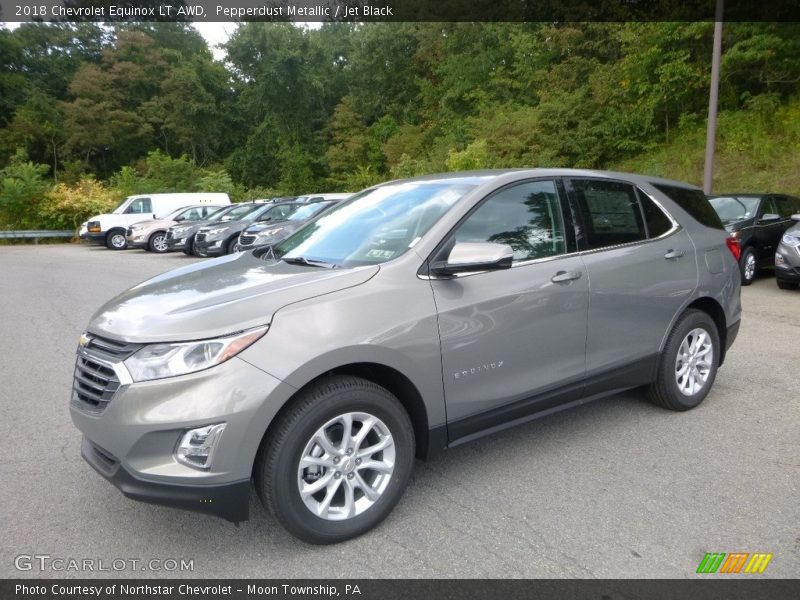 Pepperdust Metallic / Jet Black 2018 Chevrolet Equinox LT AWD