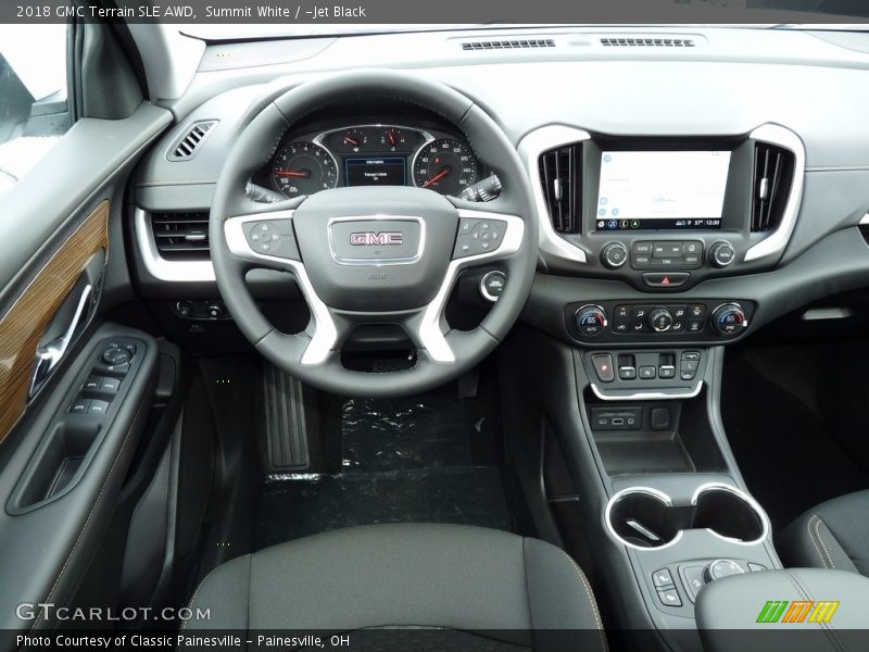 Summit White / ­Jet Black 2018 GMC Terrain SLE AWD