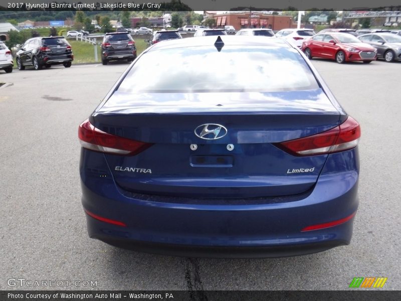 Lakeside Blue / Gray 2017 Hyundai Elantra Limited