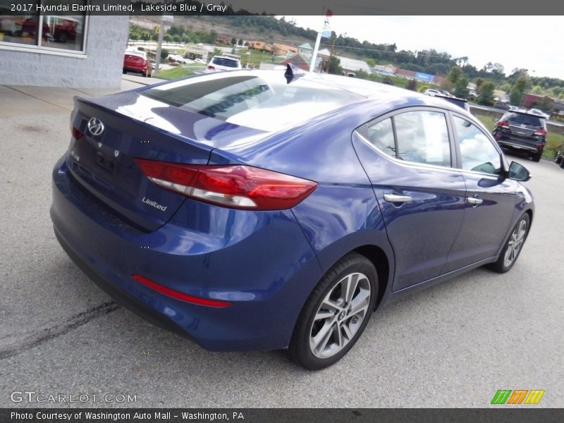 Lakeside Blue / Gray 2017 Hyundai Elantra Limited