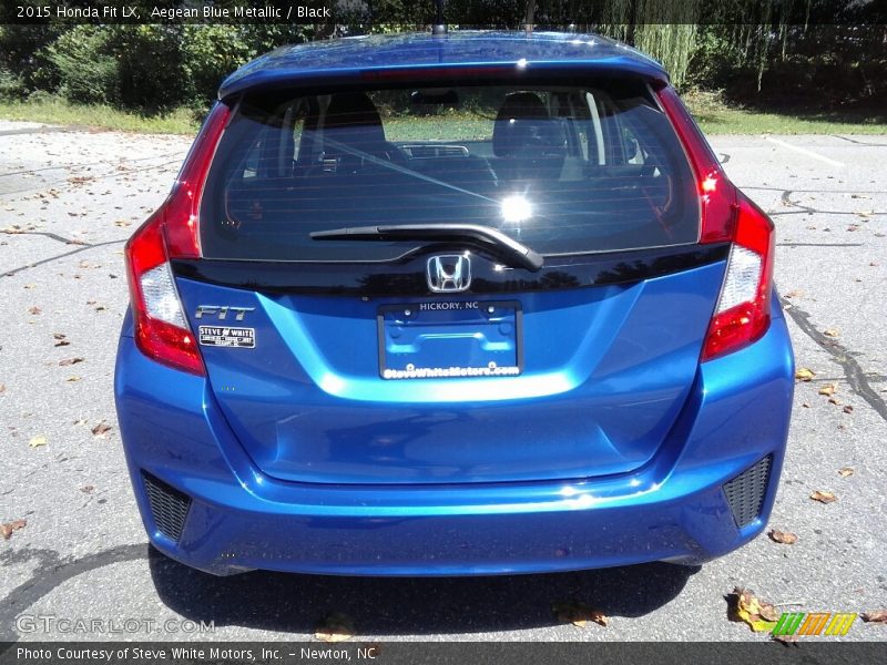 Aegean Blue Metallic / Black 2015 Honda Fit LX