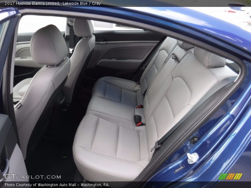 Lakeside Blue / Gray 2017 Hyundai Elantra Limited
