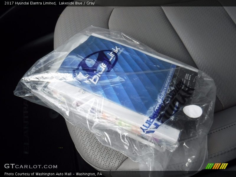 Lakeside Blue / Gray 2017 Hyundai Elantra Limited