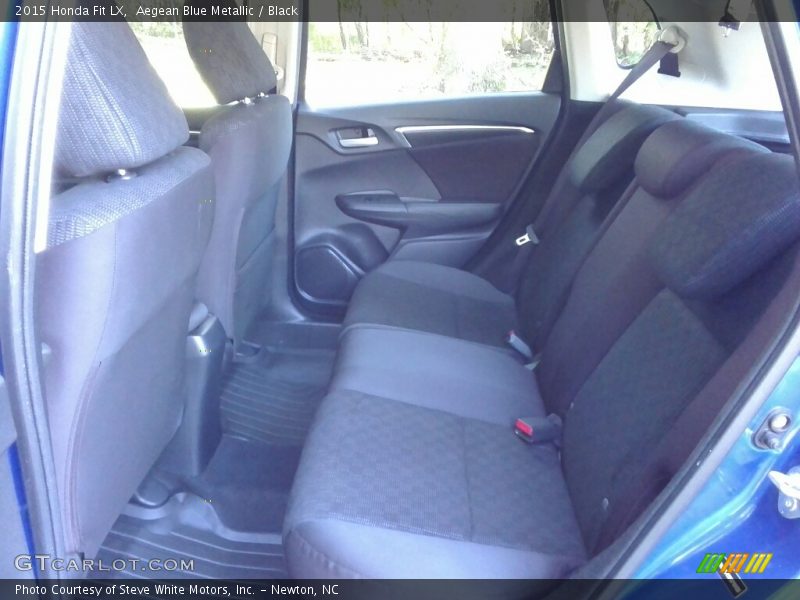 Aegean Blue Metallic / Black 2015 Honda Fit LX