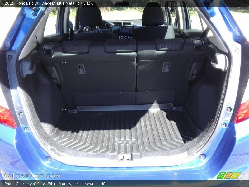 Aegean Blue Metallic / Black 2015 Honda Fit LX
