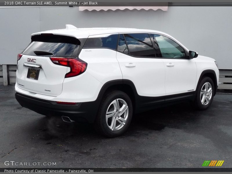 Summit White / ­Jet Black 2018 GMC Terrain SLE AWD