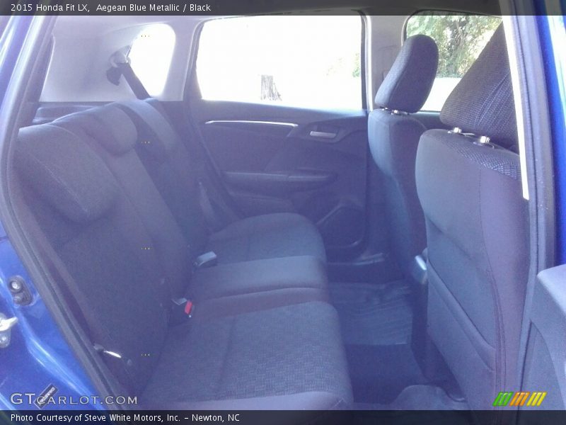 Aegean Blue Metallic / Black 2015 Honda Fit LX