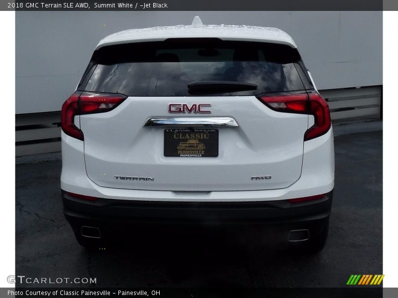 Summit White / ­Jet Black 2018 GMC Terrain SLE AWD