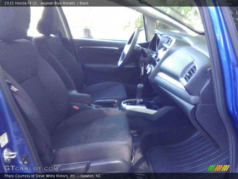 Aegean Blue Metallic / Black 2015 Honda Fit LX