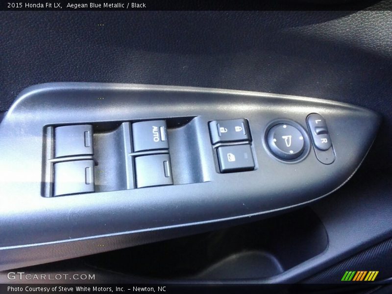 Aegean Blue Metallic / Black 2015 Honda Fit LX