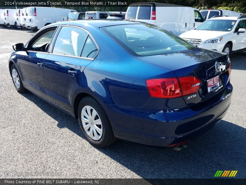 Tempest Blue Metallic / Titan Black 2014 Volkswagen Jetta S Sedan