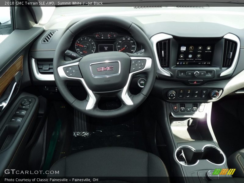 Summit White / ­Jet Black 2018 GMC Terrain SLE AWD
