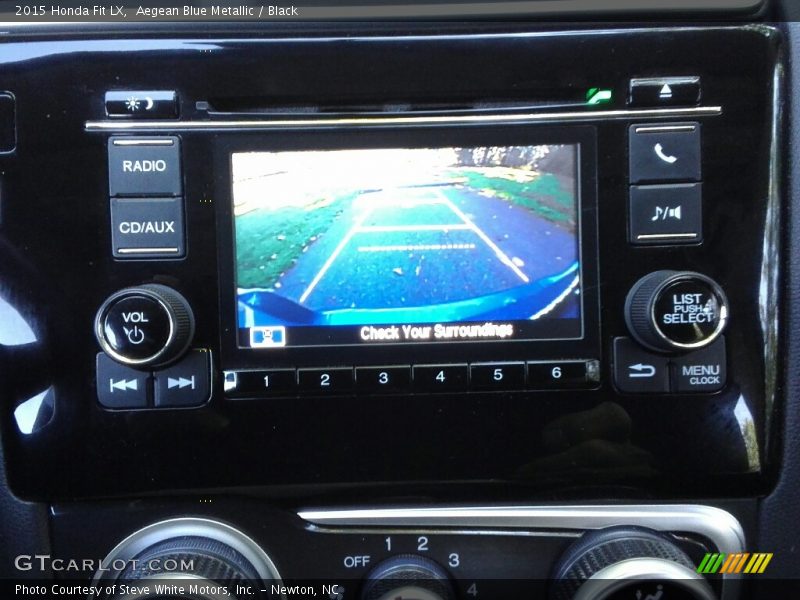 Aegean Blue Metallic / Black 2015 Honda Fit LX