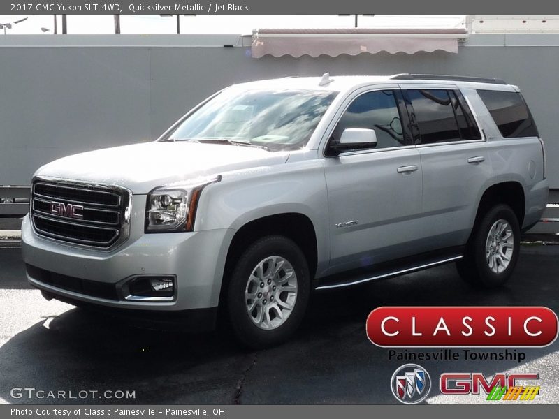 Quicksilver Metallic / Jet Black 2017 GMC Yukon SLT 4WD