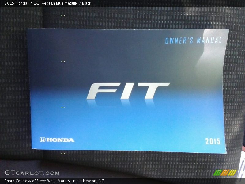 Aegean Blue Metallic / Black 2015 Honda Fit LX