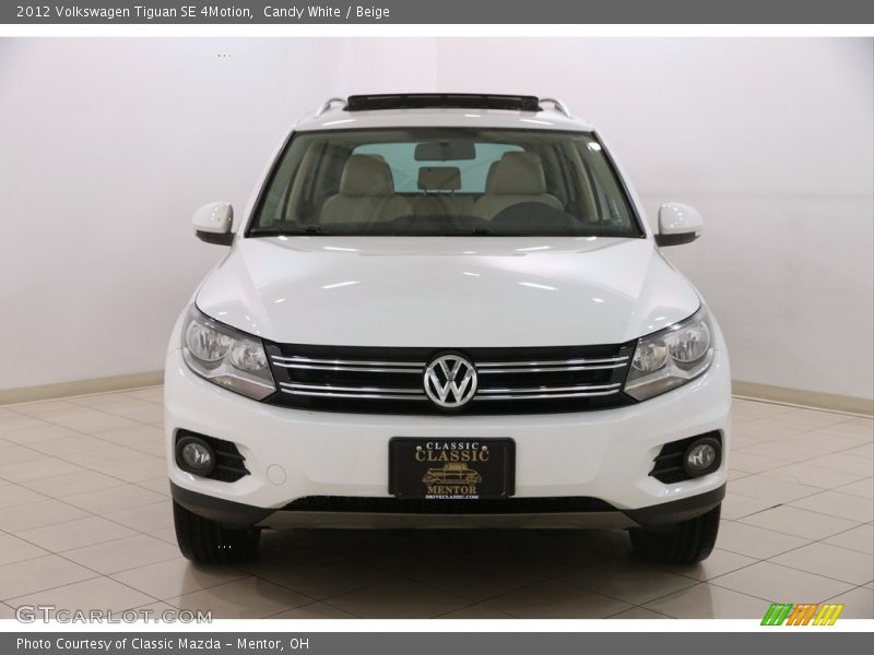 Candy White / Beige 2012 Volkswagen Tiguan SE 4Motion