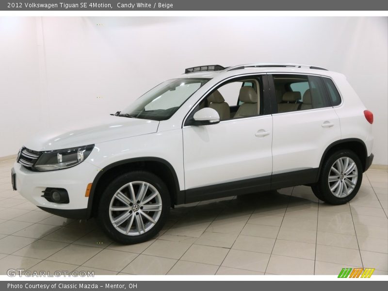 Candy White / Beige 2012 Volkswagen Tiguan SE 4Motion