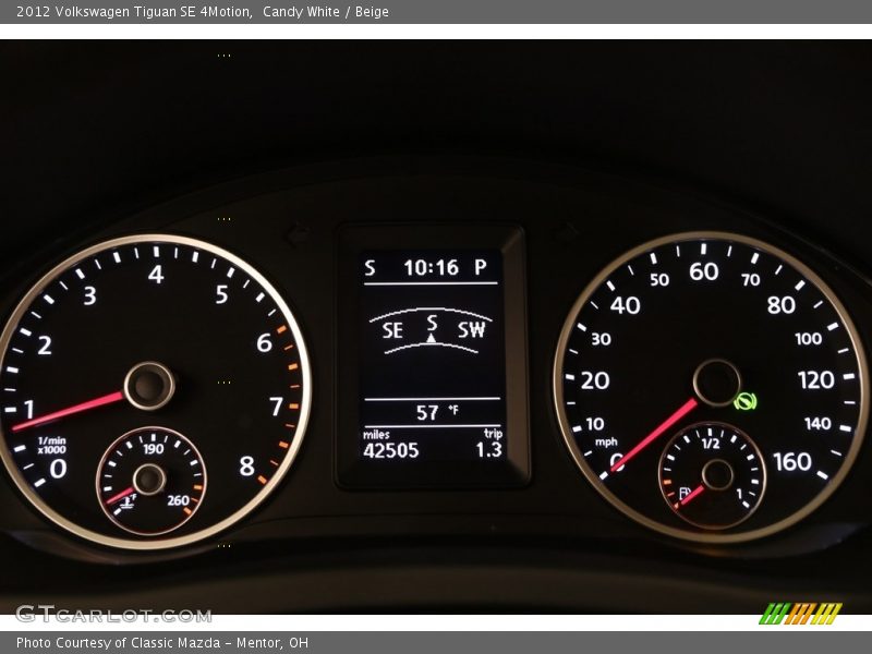 Candy White / Beige 2012 Volkswagen Tiguan SE 4Motion