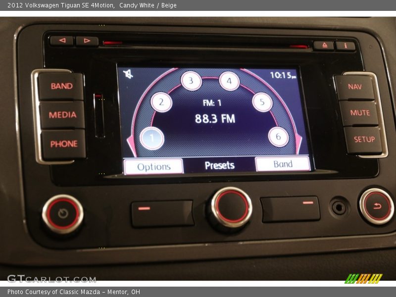 Candy White / Beige 2012 Volkswagen Tiguan SE 4Motion