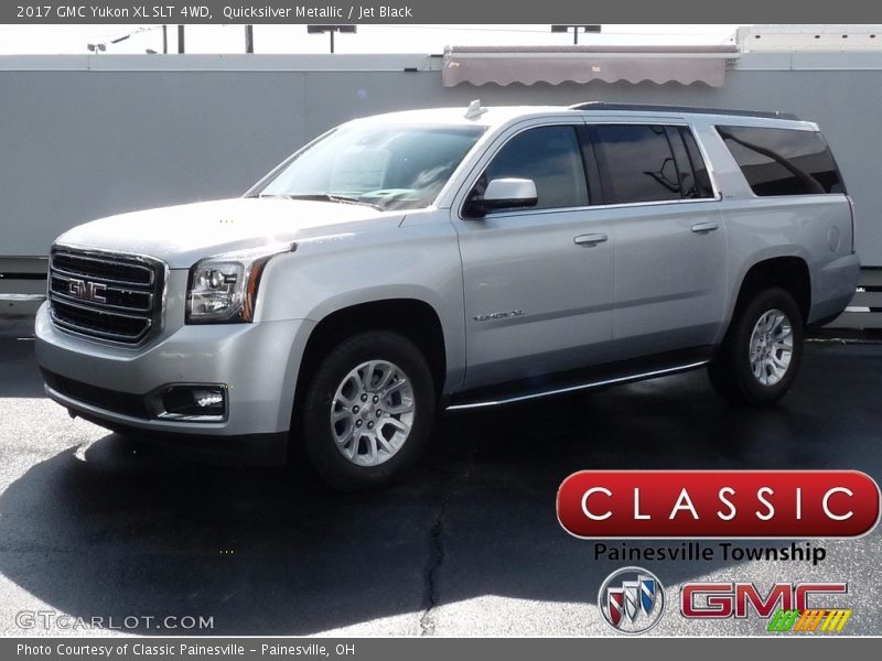 Quicksilver Metallic / Jet Black 2017 GMC Yukon XL SLT 4WD