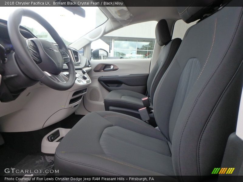Front Seat of 2018 Pacifica LX