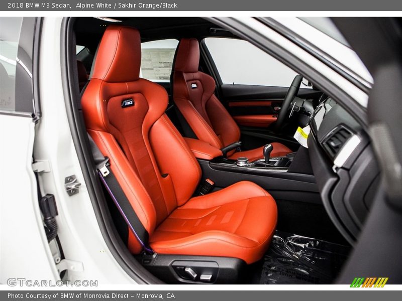  2018 M3 Sedan Sakhir Orange/Black Interior