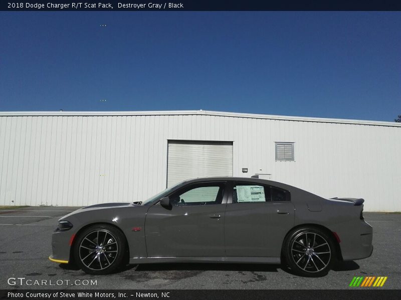 Destroyer Gray / Black 2018 Dodge Charger R/T Scat Pack