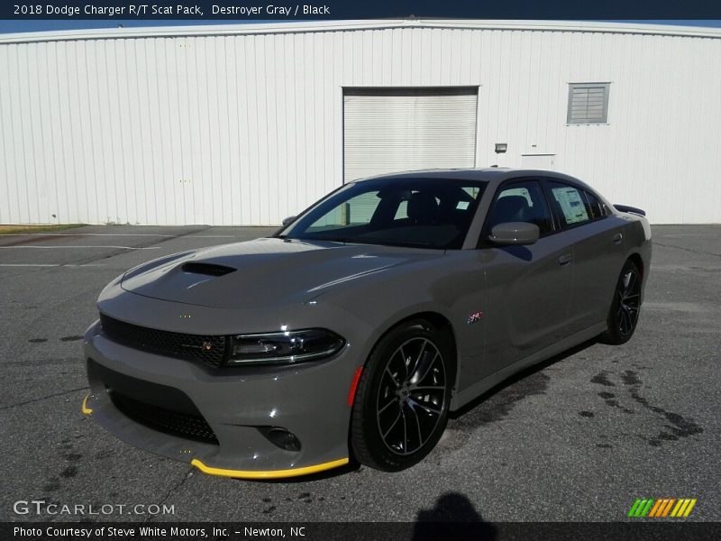 Destroyer Gray / Black 2018 Dodge Charger R/T Scat Pack