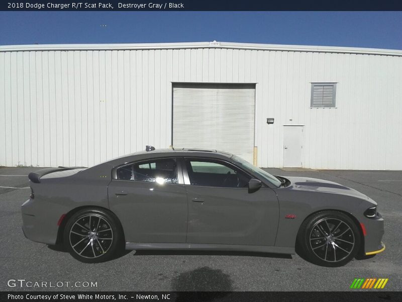 Destroyer Gray / Black 2018 Dodge Charger R/T Scat Pack