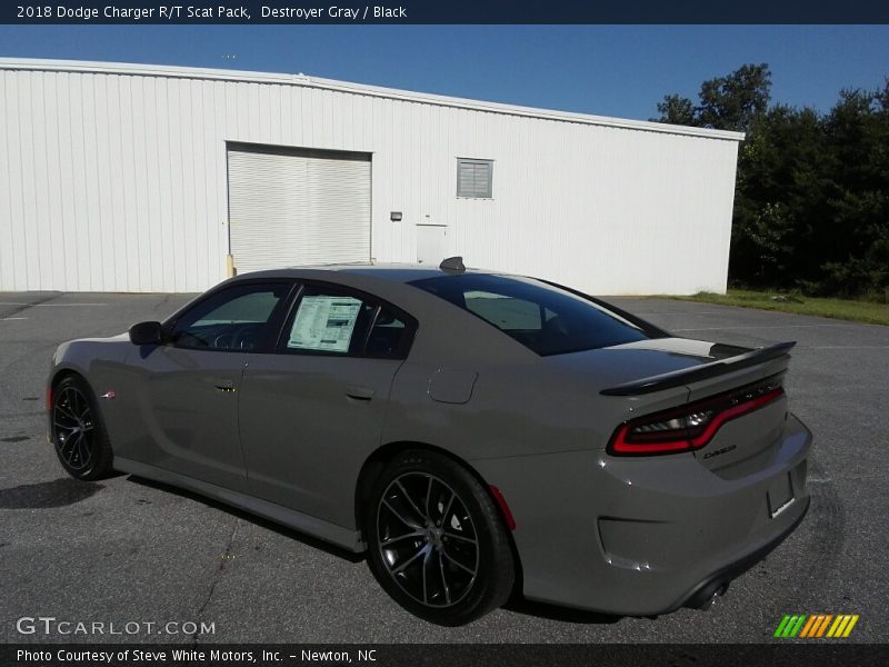 Destroyer Gray / Black 2018 Dodge Charger R/T Scat Pack