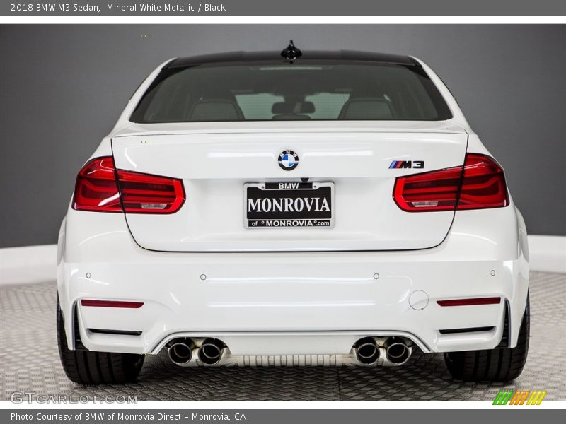 Mineral White Metallic / Black 2018 BMW M3 Sedan