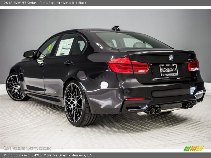Black Sapphire Metallic / Black 2018 BMW M3 Sedan